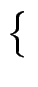 $\displaystyle \left\{\vphantom{ \left( x,y\right) \in\mathbb{R}^{2}\mid\left\vert x+y\right\vert
\leq1}\right.$