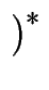 $\displaystyle \left.\vphantom{ \mathbb{F}_{p}\left[ x\right] /\left( h\right) }\right)^{{\ast}}_{}$