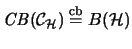 $\mathit{CB}({\mathcal{C}}_\mathcal{H}) \stackrel{\mathrm{cb}}{=}B(\mathcal{H})$