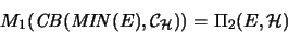 \begin{displaymath}M_1(\mathit{CB}(\mathit{MIN}(E),{\mathcal{C}}_\mathcal{H})) = {\Pi_2}(E,\mathcal{H}) \end{displaymath}