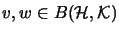 $v,w \in B(\mathcal{H},\mathcal{K})$