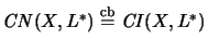 $\mathit{CN}(X,L^*)\stackrel{\mathrm{cb}}{=}\mathit{CI}(X,L^*)$