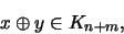 \begin{displaymath}x\oplus y\in K_{n+m} \mbox{,}\end{displaymath}