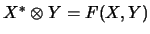 $X^*
\otimes Y = F(X,Y)$