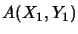 $\displaystyle A(X_1,Y_1)$