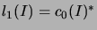 $ l_1(I) = c_0(I)^*$