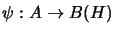 $ \psi:A\rightarrow B(H)$