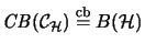 $ \mathit{CB}({\mathcal{C}}_\H) \stackrel{\mathrm{cb}}{=}B(\H)$