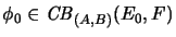 $ \phi_0 \in \mathit{CB}_{(A,B)} (E_0,F)$