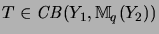 $ T \in \mathit{CB}(Y_1, {\mathbb{M}}_q(Y_2)) $