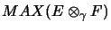 $\displaystyle MAX(E \otimes_\gamma F)$