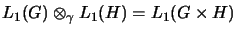 $ L_1(G) \otimes_\gamma L_1(H)=L_1(G \times H)$