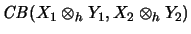 $\displaystyle \mathit{CB}(X_1 \otimes_h Y_1, X_2 \otimes_h Y_2)$