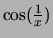 $ \cos(\frac{1}{x})$