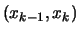 $ (x_{k-1},x_k) $