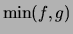 $ \min(f,g)$