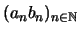 $(a_n b_n)_{n\in\mathbb{N}}$
