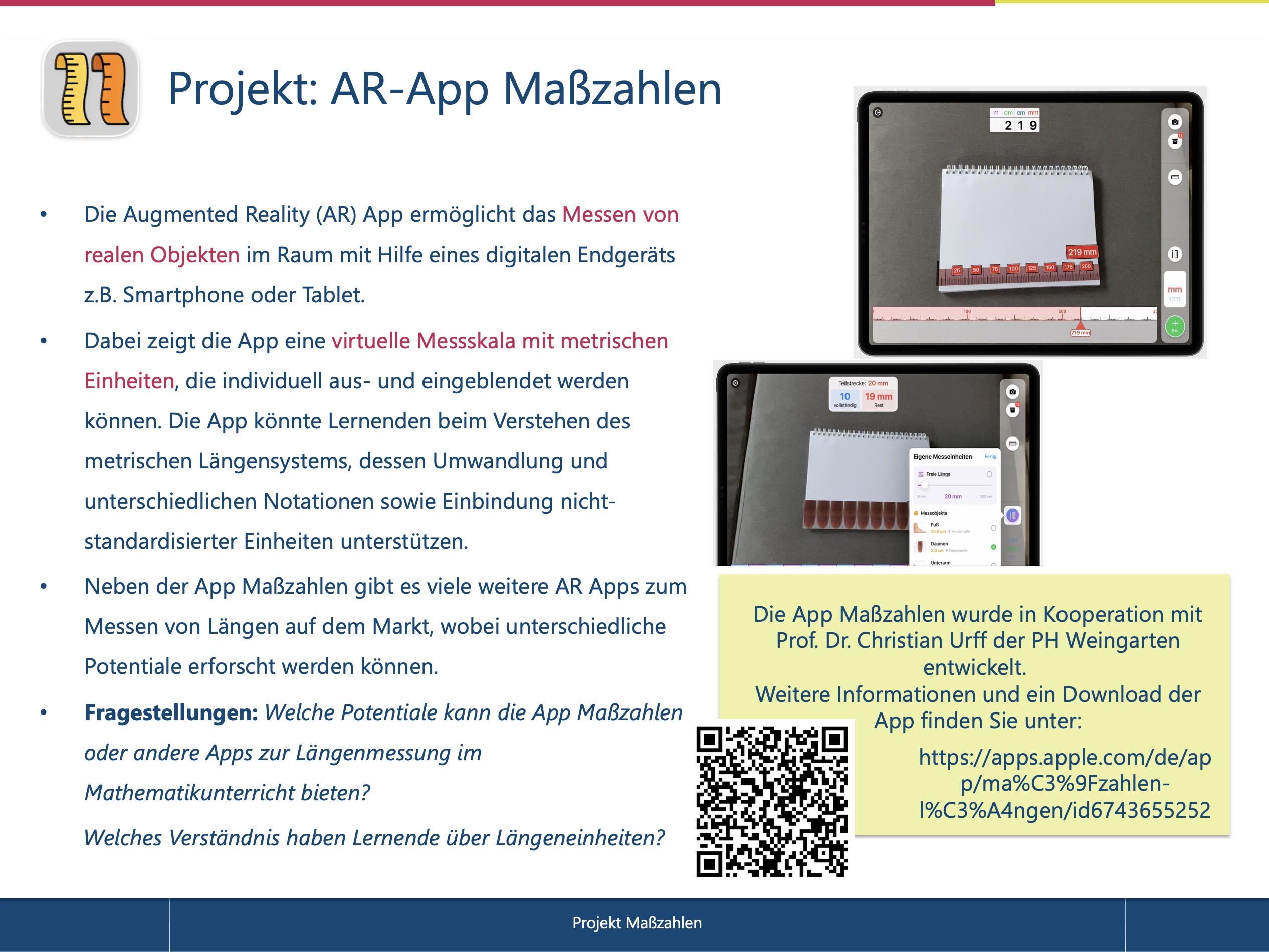 Projekt Maßzahlen